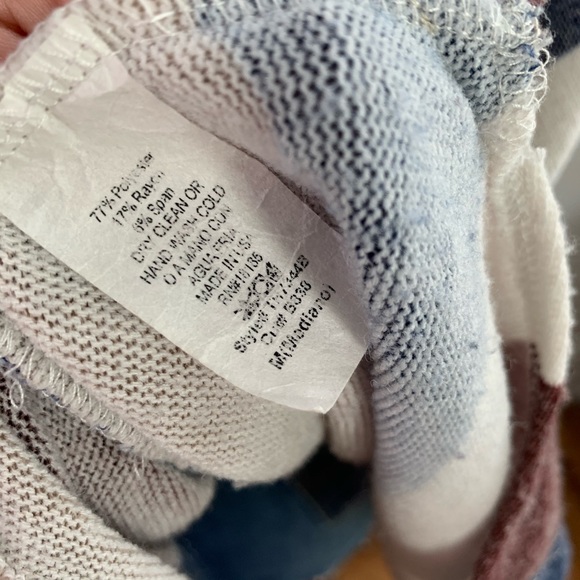 Audrey 3+1 Soft Fuzzy Stripe Pullover Hacci - Picture 6 of 6